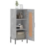 Betongraues Sperrholz-Sideboard 34,5 x 34 x 90 cm von vidaXL, Sideboards - Ref: Foro24-830456, Preis: 63,34 €, Rabatt: %