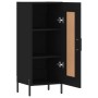 Schwarzes Sperrholz-Sideboard 34,5 x 34 x 90 cm von vidaXL, Sideboards - Ref: Foro24-830453, Preis: 69,60 €, Rabatt: %