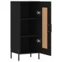 Schwarzes Sperrholz-Sideboard 34,5 x 34 x 90 cm von vidaXL, Sideboards - Ref: Foro24-830453, Preis: 64,55 €, Rabatt: %