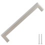 Tiradores para armarios 10 uds acero inoxidable plateado 160 mm