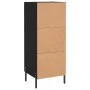 Schwarzes Sperrholz-Sideboard 34,5 x 34 x 90 cm von vidaXL, Sideboards - Ref: Foro24-830453, Preis: 64,55 €, Rabatt: %