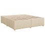 Cama box spring con colchón tela color crema 180x200 cm en Camas y somieres | Comprar online en Foro24