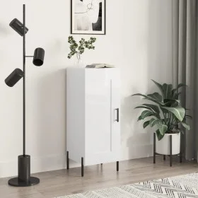 Glossy white plywood sideboard 34.5x34x90 cm by vidaXL, Sideboards - Ref: Foro24-830454, Price: 68,58 €, Discount: %