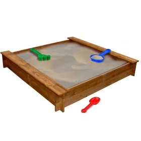 Arenero de jardín para niños cuadrado de madera de vidaXL, Cajones de arena - Ref: Foro24-41658, Precio: 48,74 €, Descuento: %
