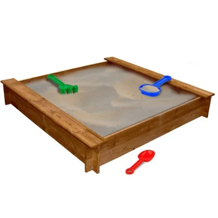 Quadratischer Gartensandkasten aus Holz für Kinder von vidaXL, Sandkästen - Ref: Foro24-41658, Preis: 48,74 €, Rabatt: %