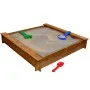 Arenero de jardín para niños cuadrado de madera de vidaXL, Cajones de arena - Ref: Foro24-41658, Precio: 49,44 €, Descuento: %