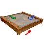 Quadratischer Gartensandkasten aus Holz für Kinder von vidaXL, Sandkästen - Ref: Foro24-41658, Preis: 49,44 €, Rabatt: %