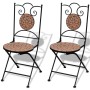 3-teiliges Gartentisch- und Stühle-Set mit Terrakotta-Mosaik von vidaXL, Gartensets - Ref: Foro24-271770, Preis: 235,20 €, Ra...