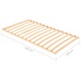 Somier de láminas con 13 listones 120x200 cm de vidaXL, Camas y somieres - Ref: Foro24-327259, Precio: 96,34 €, Descuento: %