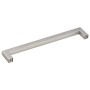 Tiradores para armarios 5 uds acero inoxidable plateado 192 mm
