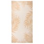 Alfombra de exterior tejido plano estampado de hoja 100x200 cm de vidaXL, Alfombras - Ref: Foro24-340857, Precio: 42,14 €, De...