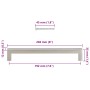 Tiradores para armarios 5 uds acero inoxidable plateado 192 mm