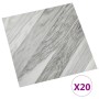 Self-adhesive floor tiles 20 units PVC gray with stripes 1.86 m² by vidaXL, Floors and carpets - Ref: Foro24-330136, Price: 4...