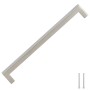 Tiradores para armarios 5 uds acero inoxidable plateado 224 mm