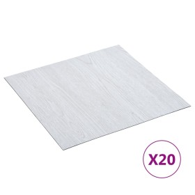 Selbstklebende Paletten 20 Stück PVC 1,86 m² weiß von vidaXL, Böden und Teppiche - Ref: Foro24-330165, Preis: 37,91 €, Rabatt: %