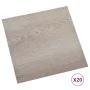 Selbstklebender Bodenbelag 20 Stück taupegrau PVC 1,86 m² von vidaXL, Böden und Teppiche - Ref: Foro24-330155, Preis: 37,38 €...