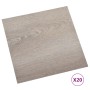 Self-adhesive floor tiles 20 units PVC gray taupe 1.86 m² by vidaXL, Floors and carpets - Ref: Foro24-330155, Price: 37,38 €,...