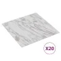 Self-adhesive floor tiles 20 units PVC white marble 1.86 m² by vidaXL, Floors and carpets - Ref: Foro24-330176, Price: 37,34 ...
