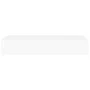 White MDF wall shelf with drawer 60x23.5x10 cm by vidaXL, Shelves and shelves - Ref: Foro24-330255, Price: 76,00 €, Discount: %