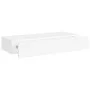 Weißes MDF-Wandregal mit Schublade 60x23,5x10 cm von vidaXL, Regale und Regale - Ref: Foro24-330255, Preis: 76,00 €, Rabatt: %