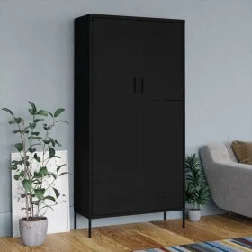 Schwarzer Stahlschrank 90x50x180 cm von vidaXL, Kleiderschränke - Ref: Foro24-336250, Preis: 278,17 €, Rabatt: %