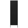Armario de acero negro 90x50x180 cm de vidaXL, Armarios roperos - Ref: Foro24-336250, Precio: 282,62 €, Descuento: %