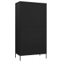 Schwarzer Stahlschrank 90x50x180 cm von vidaXL, Kleiderschränke - Ref: Foro24-336250, Preis: 282,79 €, Rabatt: %