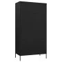 Schwarzer Stahlschrank 90x50x180 cm von vidaXL, Kleiderschränke - Ref: Foro24-336250, Preis: 278,17 €, Rabatt: %
