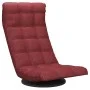 Drehbarer Bodenstuhl aus burgunderfarbenem Stoff von vidaXL, Bodenstühle - Ref: Foro24-336582, Preis: 110,79 €, Rabatt: %