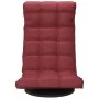Drehbarer Bodenstuhl aus burgunderfarbenem Stoff von vidaXL, Bodenstühle - Ref: Foro24-336582, Preis: 110,79 €, Rabatt: %
