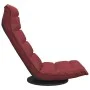 Drehbarer Bodenstuhl aus burgunderfarbenem Stoff von vidaXL, Bodenstühle - Ref: Foro24-336582, Preis: 110,79 €, Rabatt: %