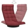 Drehbarer Bodenstuhl aus burgunderfarbenem Stoff von vidaXL, Bodenstühle - Ref: Foro24-336582, Preis: 110,79 €, Rabatt: %