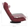 Drehbarer Bodenstuhl aus burgunderfarbenem Stoff von vidaXL, Bodenstühle - Ref: Foro24-336582, Preis: 110,79 €, Rabatt: %