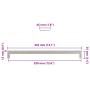 Tiradores para armarios 5 uds acero inoxidable plateado 320 mm