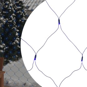 Red de luces Navidad 544 LED azul 4x4m interior/exterior