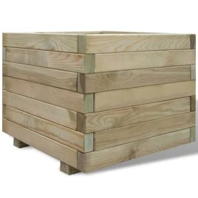 Square wooden flowerbed 50x50x40 cm by vidaXL, Pots and planters - Ref: Foro24-41659, Price: 62,04 €, Discount: %