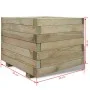 Quadratisches Blumenbeet aus Holz 50x50x40 cm von vidaXL, Töpfe und Pflanzgefäße - Ref: Foro24-41659, Preis: 62,04 €, Rabatt: %