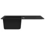 Granite kitchen sink with black bowl and drainer by vidaXL, Sinks - Ref: Foro24-141669, Price: 201,92 €, Discount: %