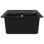 Granite kitchen sink with black bowl and drainer by vidaXL, Sinks - Ref: Foro24-141669, Price: 201,92 €, Discount: %