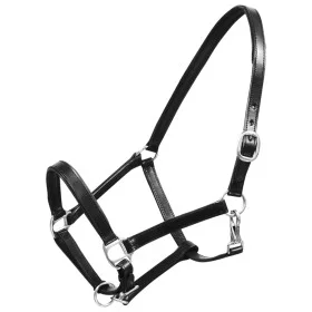 Verstellbares Pferdehalfter/Halfter aus schwarzem Leder (Standard) von vidaXL, Halfter für Pferde - Ref: Foro24-90891, Preis:...