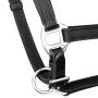 Ronzal/Cabestro de Cuero Negro Ajustable Para Caballo (Estándar)