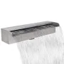 Fuente cascada rectangular piscina acero inoxidable 45 cm de vidaXL, Fuentes y cascadas - Ref: Foro24-41666, Precio: 66,56 €,...