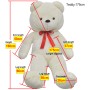 XXL weißer Teddybär 160 cm von vidaXL, Stofftiere - Ref: Foro24-80101, Preis: 63,23 €, Rabatt: %