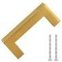 Tiradores para armarios 10 uds acero inoxidable dorado 64 mm