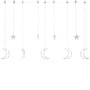 Luces estrella y luna 345 LEDs de colores con control remoto