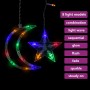 Luces estrella y luna 345 LEDs de colores con control remoto
