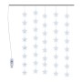 Cortina de luces estrellas 200 LEDs blanco frío 8 funciones