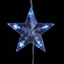 Cortina de luces estrellas 200 LEDs azul 8 funciones