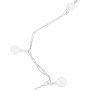 Guirnalda de luces globos 8 funciones 200 LED blanco frío 20 m