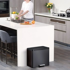 EKO Treteimer Essential 20+9 L schwarz von EKO, Abfallbehälter - Ref: Foro24-440006, Preis: 81,24 €, Rabatt: %